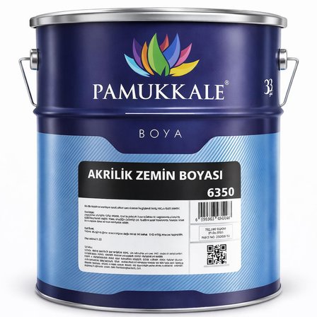 Pamukkale Akrilik Zemin Boyası 2.5 Kg Ral 9007 Alüminyum Gri