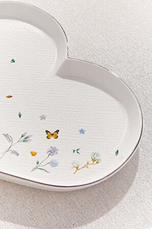 Paşabahçe Petıte Fleur Porselen Servıs Tabagı Kalp