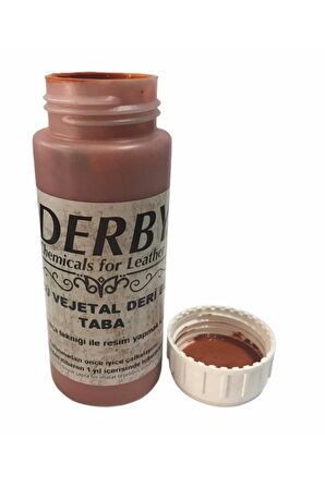 Vejetal Vaketa Deri Için Örtücü Boya 100ml Leathercraft Deri Hobi Taba