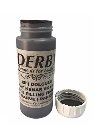 Silikonlu Deri Kenar Boyası Mat 100ml Leathercraft, Deri Hobi 497 Koyu Kahve