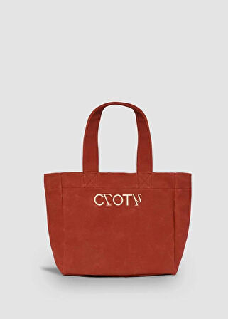 Mumlu Kanvas Maxi Çanta (MAROON RED)