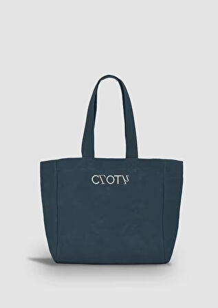 Mumlu Kanvas Maxi Çanta (AZURE BLUE)