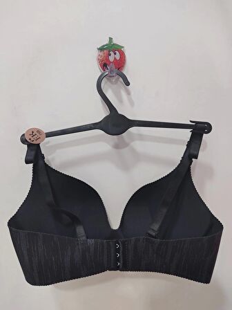 F.K Lazer Kesim Balensiz Tam Destekli Siyah Sütyen 675