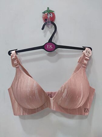 F.K Lazer Kesim Balensiz Tam Destekli Gül Kurusu Sütyen 675