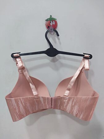 F.K Lazer Kesim Balensiz Tam Destekli Gül Kurusu Sütyen 675