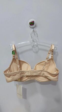 Belvü Straplez Dolgulu Mikro Tulum Sütyen -Ten