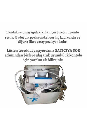 Uyumlu Ihlas Aura Cebilon Ve Housingli Tüm Su Arıtma Cihazlarına Uyumlu 5'li Filtre Seti -Vontron  Membran
