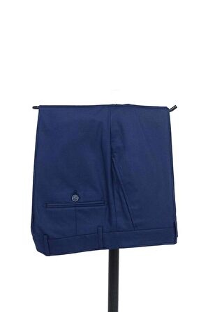 Gabardin Mono Yaka Astarlı Yelekli 6 Drop Slim Fit Dar Kesim Smokin Damatlık 1001195166 Lacivert