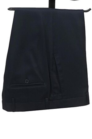 Desenli Şal Yaka Astarlı Yelekli 6 Drop Slim Fit Dar Kesim Smokin Damatlık 1001210103 Lacivert