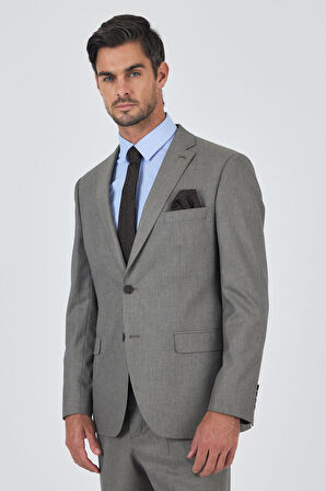 Bej Mono Yaka Esnek 6 Drop Comfort Fit Classic Takım Elbise 1001250152