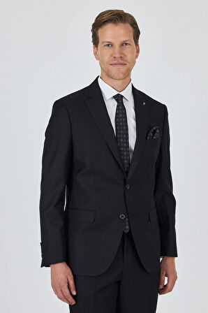 Düz Filafil Mono Yaka Tam Astar 6 Drop Comfort Fit Takım Elbise 1001250170