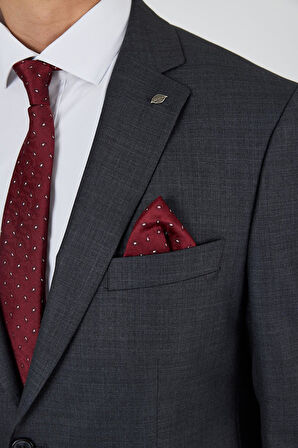 Düz Filafil Mono Yaka Tam Astar 6 Drop Comfort Fit Takım Elbise 1001250170