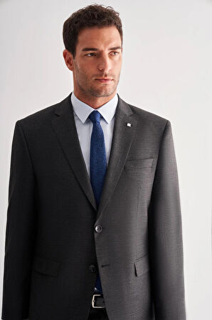 Siyah 4 Drop Comfort Fit Classic Takım Elbise 1001255121