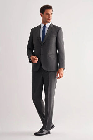 Koyu Antrasit 4 Drop Comfort Fit Classic Takım Elbise 1001255121
