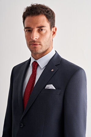 Koyu Lacivert 4 Drop Comfort Fit Classic Takım Elbise 1001255121