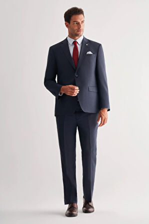 Koyu Lacivert 4 Drop Comfort Fit Classic Takım Elbise 1001255121