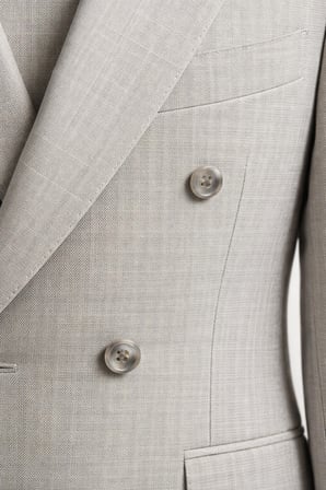 Gri 6 Drop Slim Fit Esnek Kruvaze Takım Elbise 1001260900