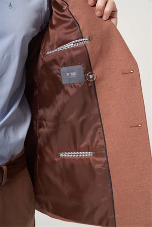 Tarçın Kırlangıç Yaka Kruvaze 6 Drop Slim Fit Tam Astar Esnek Takım Elbise 1001260902