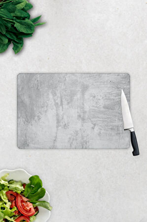 Cam Kesme Tahtası - Cam Kesme Tablası | Gri Duvar Dokulu | 20cm x 30cm