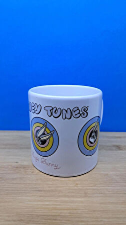 blackleg kulplu bardak Loney Tunes Buggs Bunny Tavşan çizgi film karakterli  çay kahve içecek bardağı 330 ml.