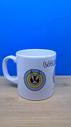 blackleg kulplu bardak Loney Tunes Buggs Bunny Tavşan çizgi film karakterli  çay kahve içecek bardağı 330 ml.