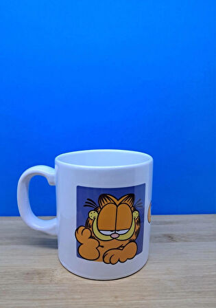 blackleg kulplu bardak Garfield Çizgi Film Karakterli çay kahve içecek bardağı 330 ml.