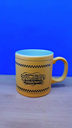 blackleg kulplu bardak Sünger Bob Çizgi Film Karakterli çay kahve içecek bardağı 330 ml.