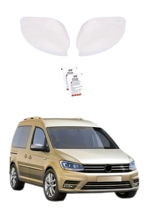 Volkswagen Caddy Uyumlu 2015-2019 Krom Ayna Kapağı 2 Parça Paslanmaz Çelik