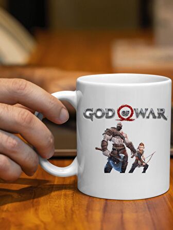 Kabartmalı UV Baskılı 'God Of War Ragnarok' Seramik Kupa (Tek Taraf Baskılı)