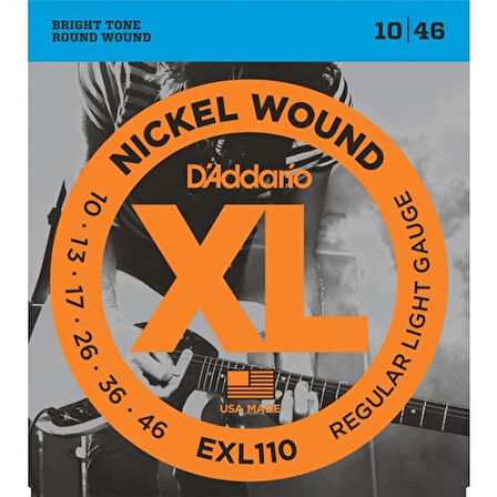 DADDARIO ELEKTRO GİTAR TEL SETİ XL 10-46 NICKEL WOUND R