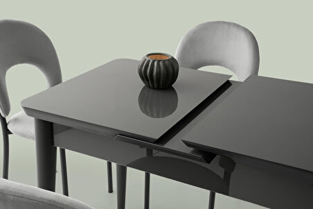 Tekno Hilal MDF Açılır Mutfak Masa Sandalye Takımı 60x100 