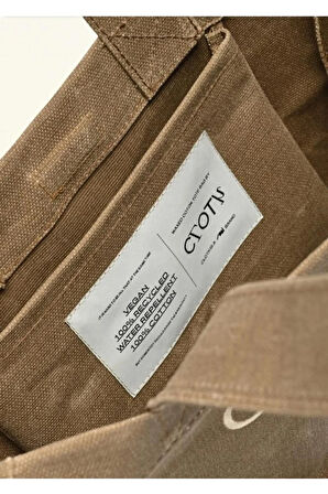 Mumlu Kanvas Midi Çanta (JADE BROWN)