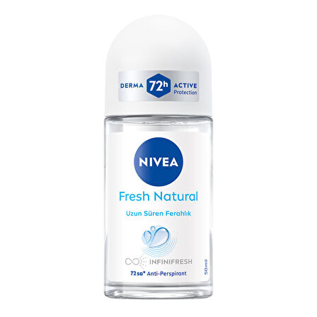 NIVEA Kadın Roll-on Deodorant Fresh Natural 72 Saat Anti-Perspirant 50 ml