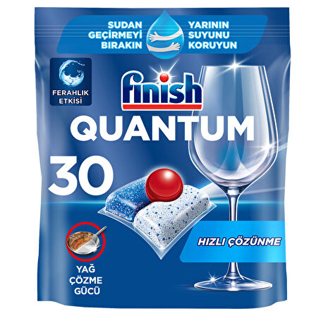 Finish Quantum 30 Kapsül Bulaşık Makinesi Deterjanı Tableti 4 ADET