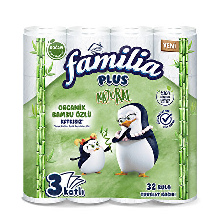 Familia Plus Natural Tuvalet Kağıdı 32'li 4 ADET