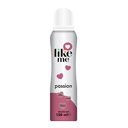 Like Me Deodorant Passion 150 Ml 4 ADET