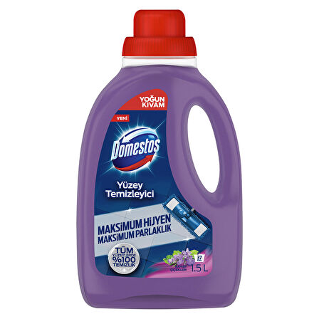 Domestos Yüzey Temizleyici Bahar Çiçekleri Tüm Yüzeyler için Maksimum Hijyen 1500 ML 4 ADET