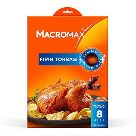 Macromax Fırın Torbası 8 Adet 4 ADET