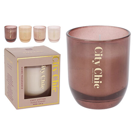 Koopman Cıty Chıque Kokulu Mum 120 G 4 ADET