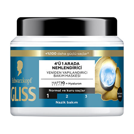 Gliss Aqua Revive Saç Bakım Maskesi 400 Ml 4 ADET