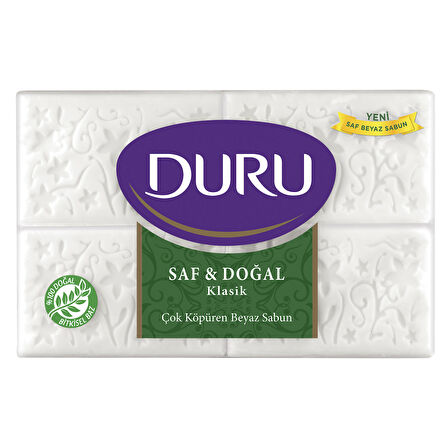 Duru Saf&Doğal Klasik Beyaz Kalıp Sabun 600 G 4 ADET