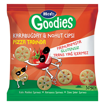 Hero Goodies Pizza Karabuğday Nohut Cipsi 30 G 4 ADET