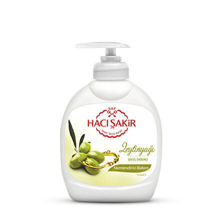 Hacı Şakir Zeytinyağı Nemlendirici Bakım Sıvı Sabun 300 Ml 4 ADET
