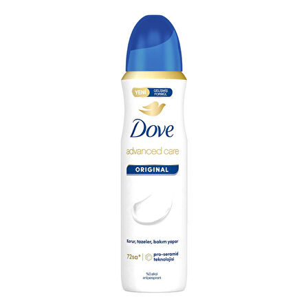 Dove Original Sprey Deodorant 150 Ml 4 ADET