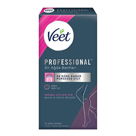 Veet Bacak & Vücut Bölgesi Sir Ağda Bantları 12'li 4 ADET