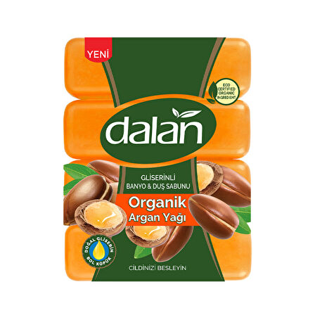 Dalan Organik Argan Oil Gliserinli Banyo & Duş Sabunu 4x150 G 4 ADET