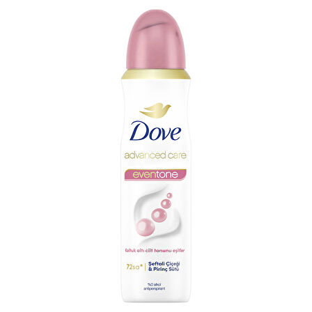 Dove Eventone Sprey Şeftali Çiçeği & Pirinç Sütü Deodorant 150 Ml 4 ADET