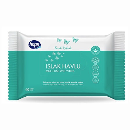 Hops Islak Havlu 40'lı 4 ADET