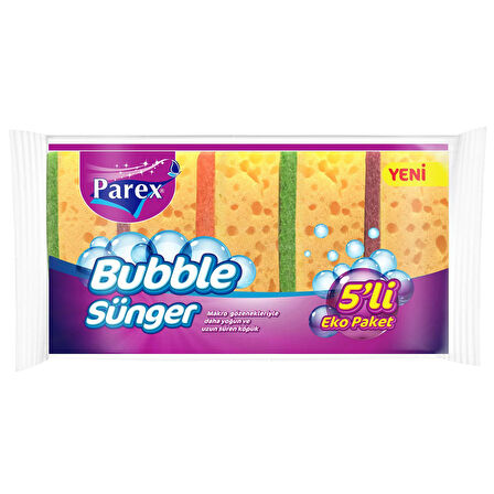 Parex Bubble Sünger Eko Paket 5'li