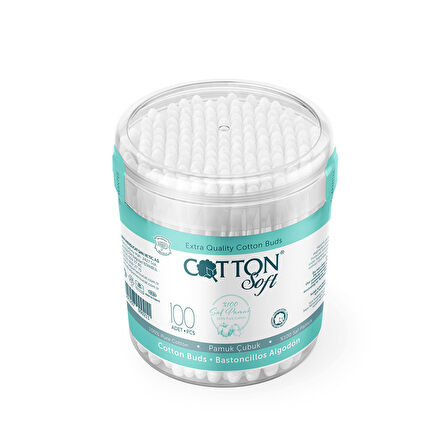 Cotton Soft Pamuklu Çubuk 100'lü